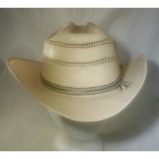 Rare Vintage Straw Cowboy Hat Woven Hombres Western JC Penny Very Good CON 7 3/8  eb-92887598